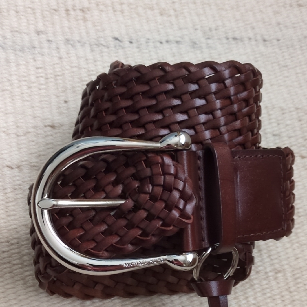 Michael Kors Woven Leather Belt